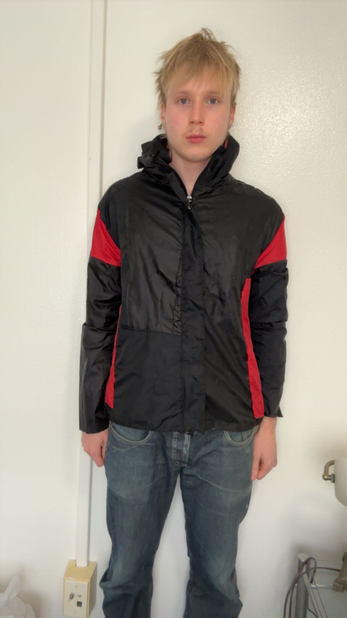 Rain jacket right side profile